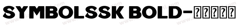 SymbolSSK Bold字体转换